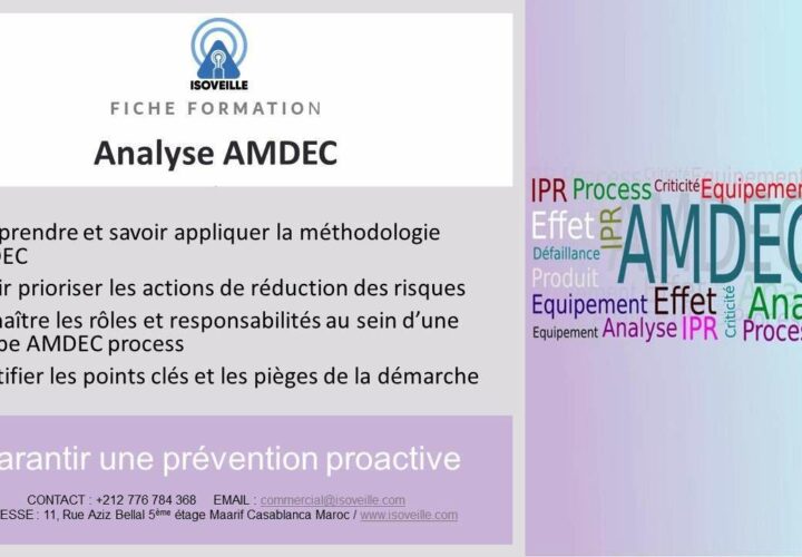 L'analyse AMDEC