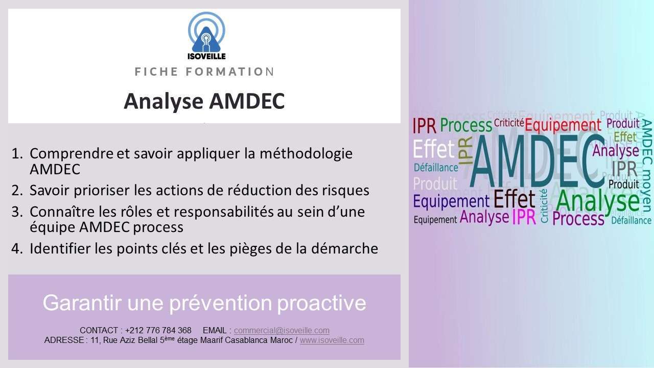 L'analyse AMDEC